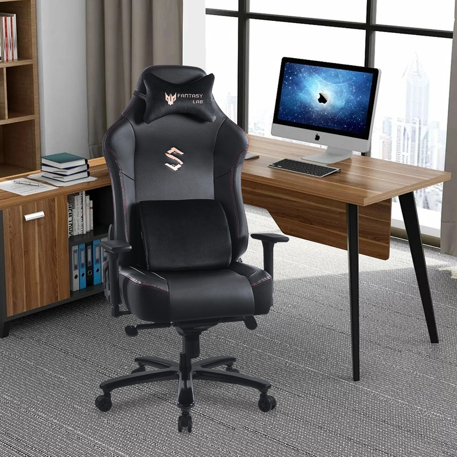 VANBOW big and tall high end memory foam seat cushion reclining boss leather office chair for home computer game