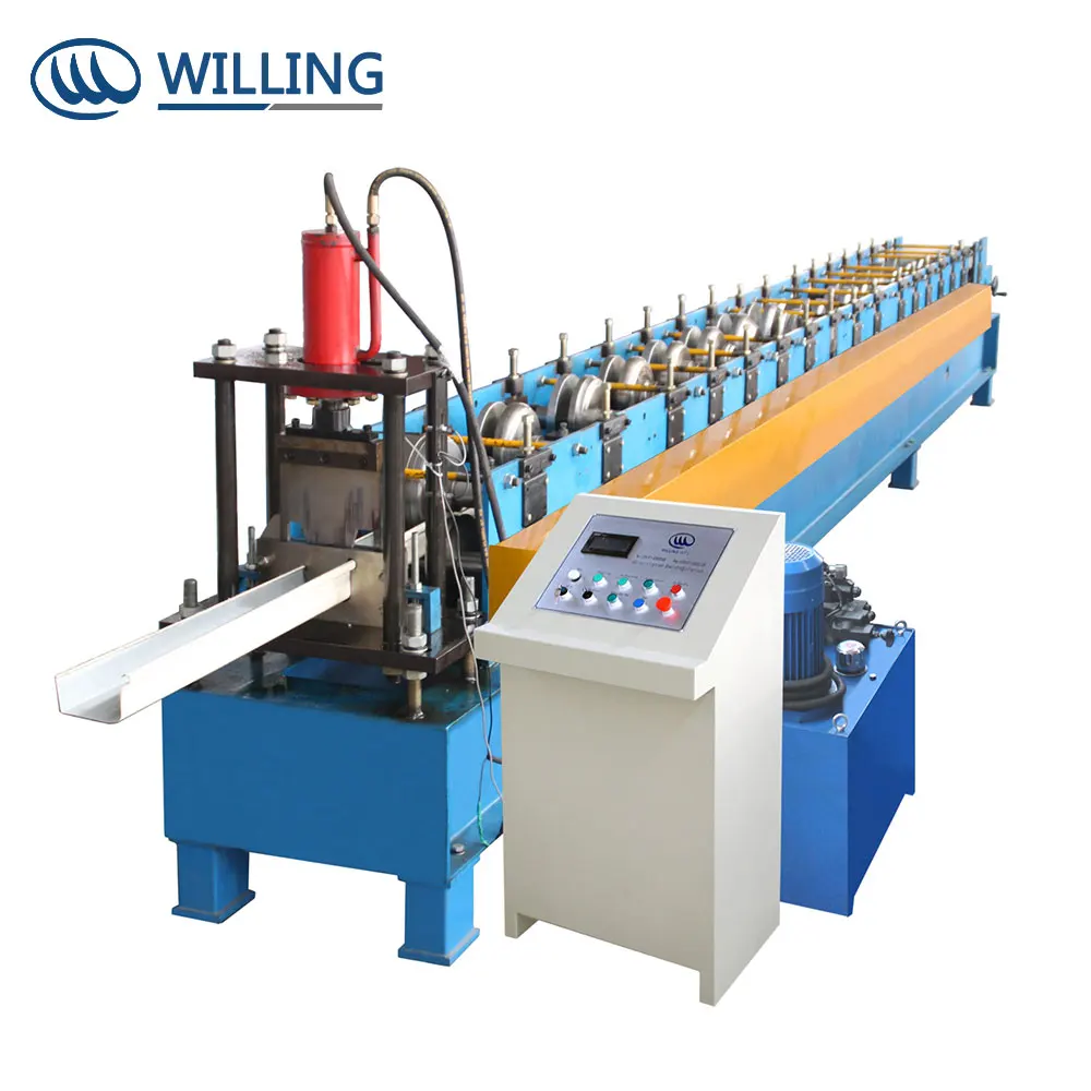 
steel purlin shutter sheet roll forming machine price c z pulin machine 