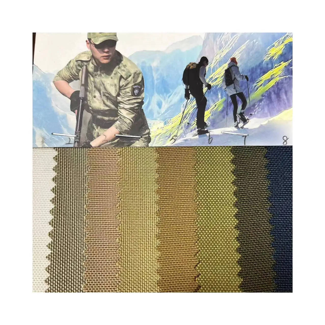 100% Nylon 1000D 1050D CORDURA ripstop waterproof  windproof outdoor fabric for bags/uniform