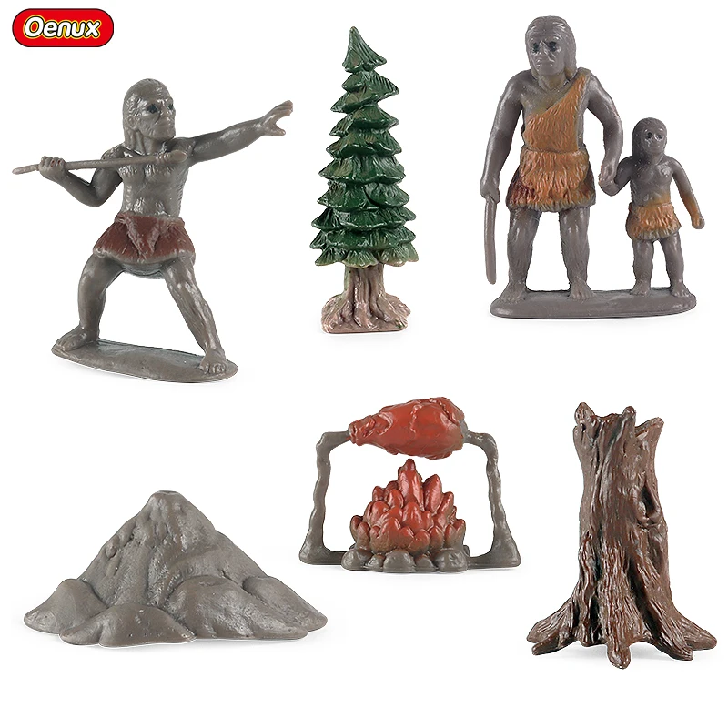 Oenux Wholesale PVC Miniature Prehistoric Animal Model Original Life Action Figures Theme Figurines Kids Educational Toys