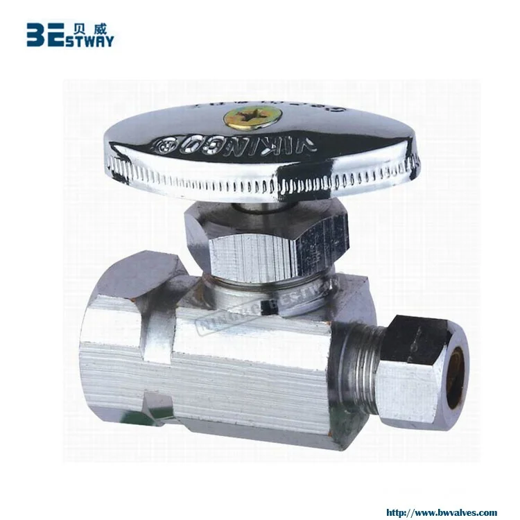 1/4 поворотный бессвинцовый латунный угловой стопорный клапан