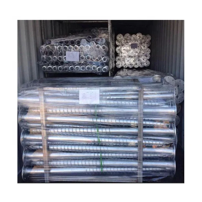 AS Pole Anchor Foundation Solar Mounting Structure Helical Screw Piles