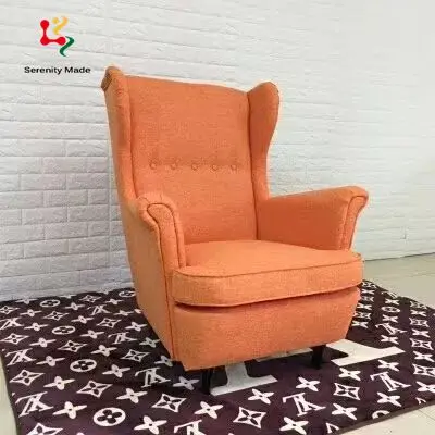 Modern Hotel Room Lobby Lounge Furniture Upholstered Wood Frame Fabric Living Room Dining Corner Chair
