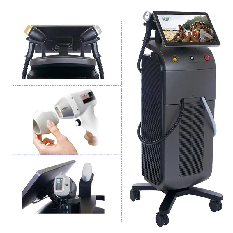 1200W 808nm diode laser hair removal device Germany laser Bars  808 diode laser hair removal machine
