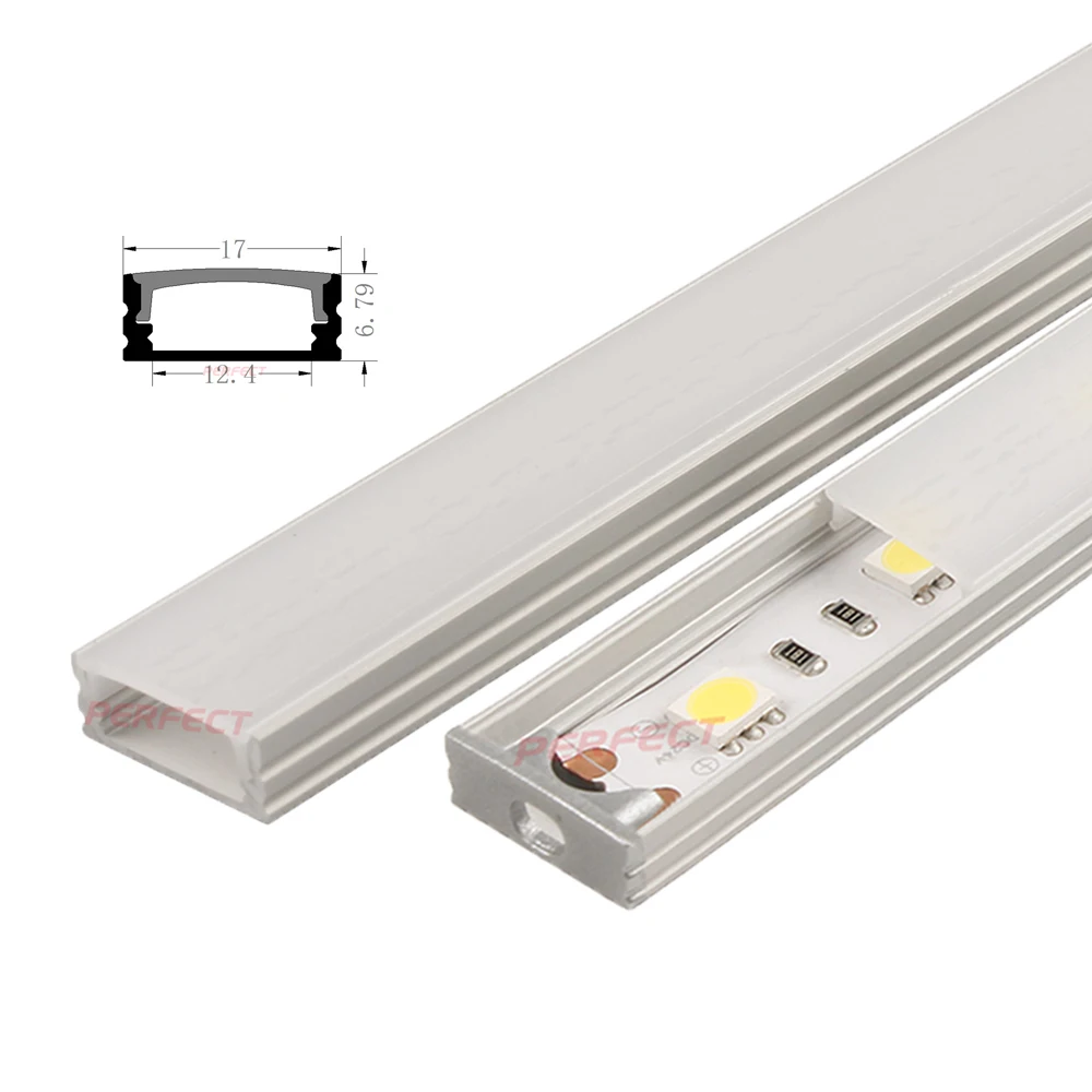 1m/pc(15pcs/box) for Kitchen Bar Alu Heat Sink Housing Channel Extrusion Pc Cover Embedded Aluminum Led Profile