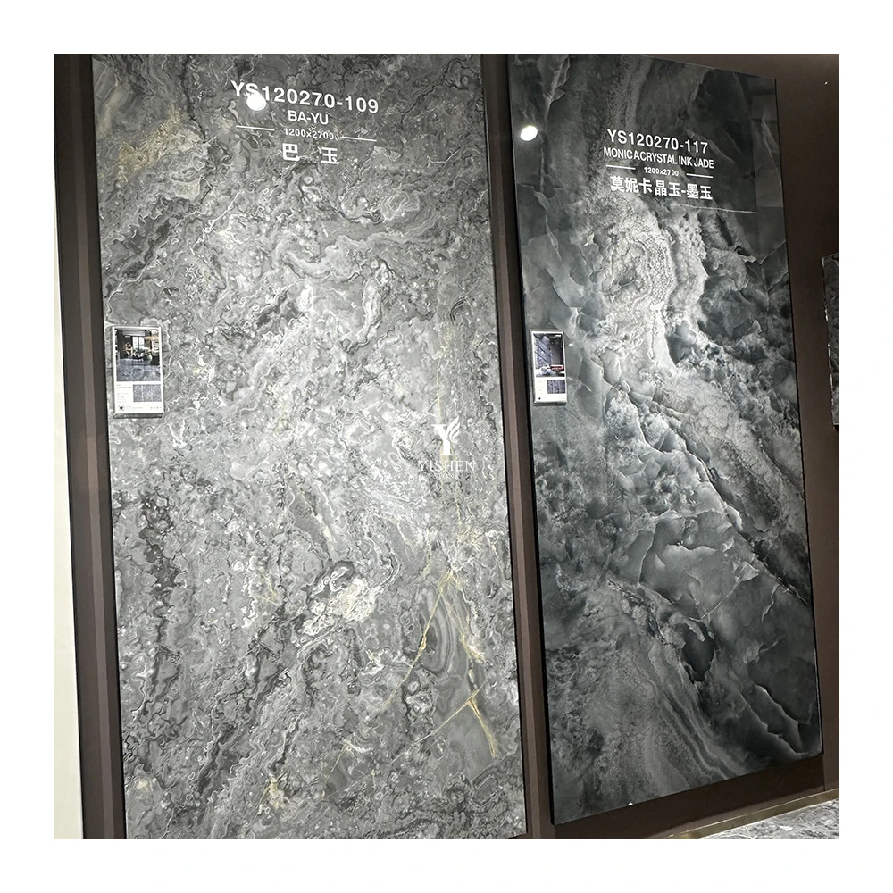 Large Format 1200x2400mm Sintered Stone Slab Calacatta White Porcelain Marble Floor Tiles  for Living Room Wall Background