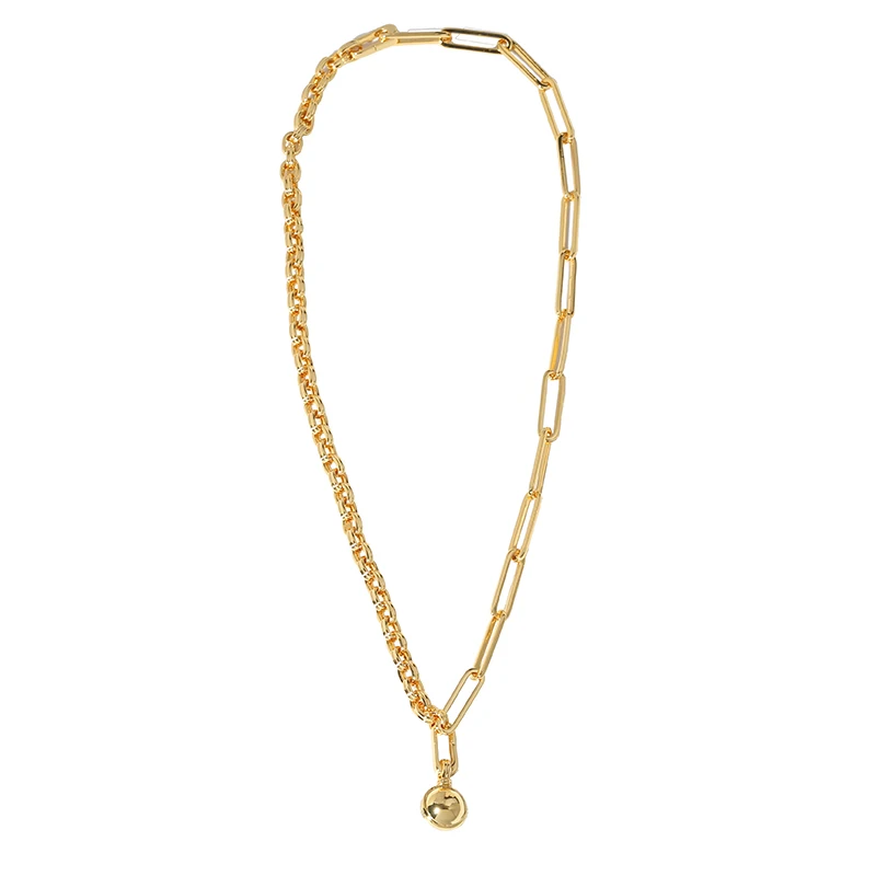 
Fun Daisy Fashion Detachable Gold Ball Chain Necklace For Women 