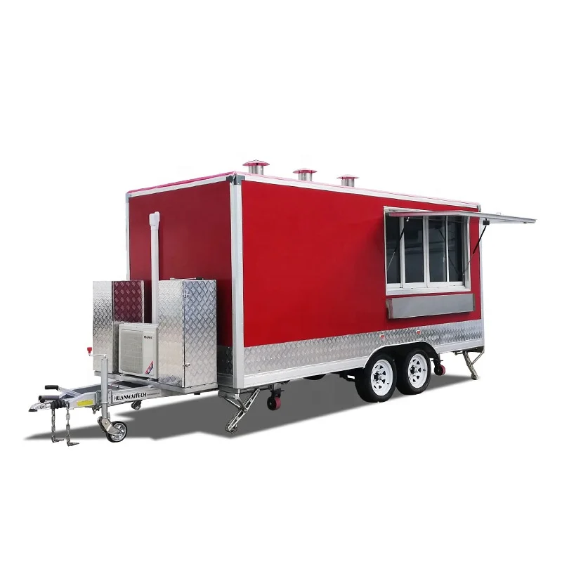 UKUNG CE Approved square food truck with full kitchen equipment fast food cater truck mobile food truck 2020