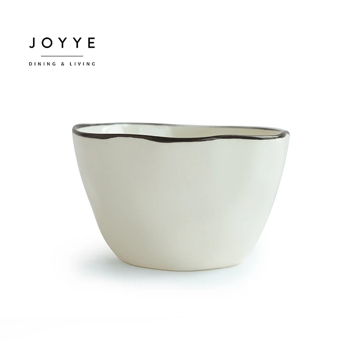 Joyye 5/7/12 inches  white ceramic rice bowl ceramic white color ceramic popcorn bowls