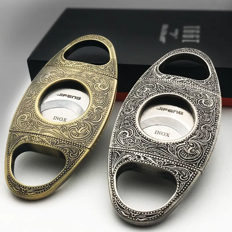 New Design Cigar Accessories Wholesale High Quality Cigar Scissor Pure copper Stainless Steel Cutter Cigar Utensil
