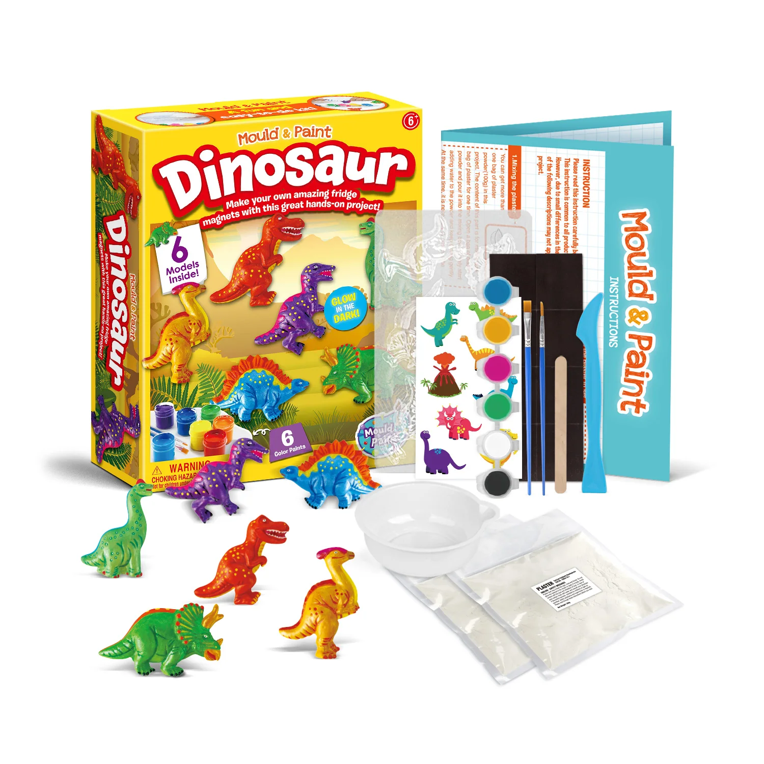 2022 hot sell toy unisex best gift painting toy make your own creative model color painting dinosaur painting