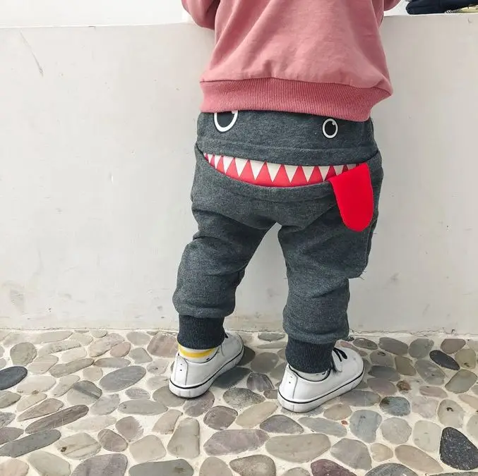
Baby Children Kids Boys Girls Cartoon Shark Tongue Harem Pants Trousers Pants lovely Stylish Fashion Design high quality 