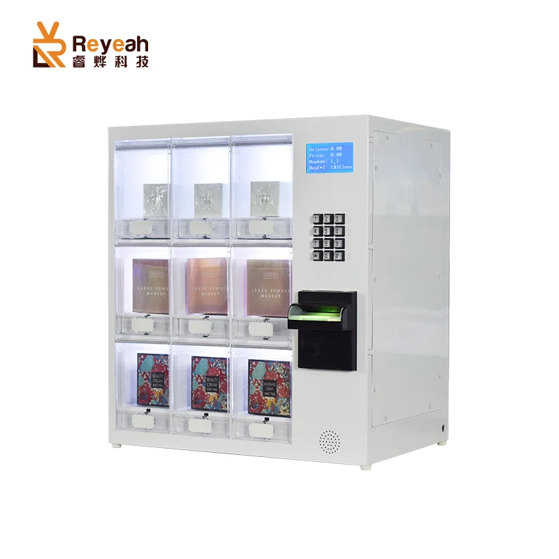 Small Wall Mounted Locker Vending Machine With Credit Card Reader Device