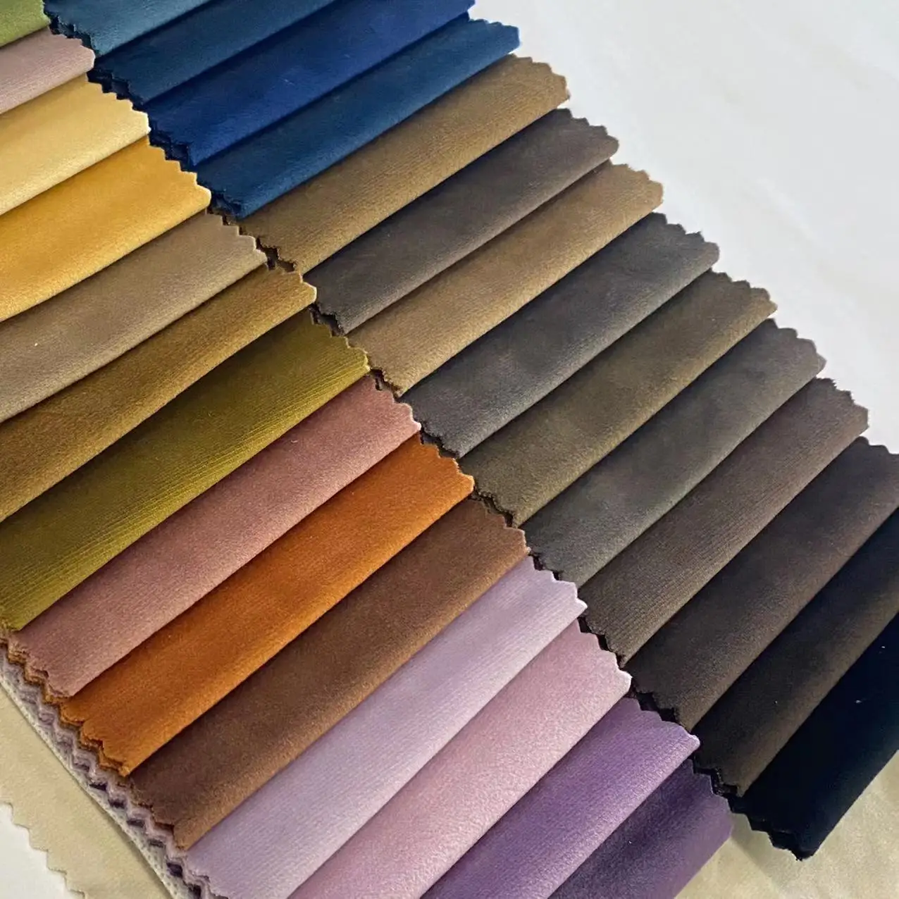 Sofa Fabrics Upholstery Cheap Price 100%Polyester Plain Holland Velvet Furniture Fabric Velour Fabric For Curtain