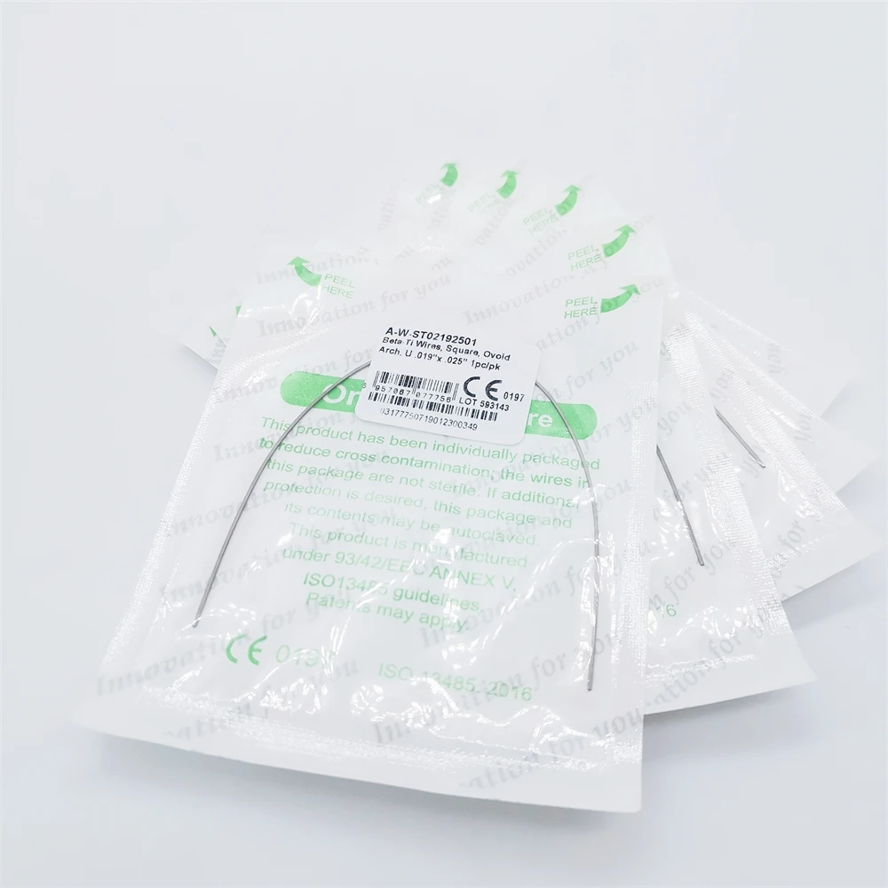 
Orthodontic Arch Wires Beta Titanium Rectangular Arch Wires RS MEDICO 