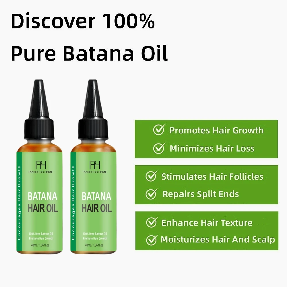 Wholesale 40ml Private Label Batana Oil Pure Organic Batana Oil Anti Loss Luxury Hair Regrowth Batana Oil