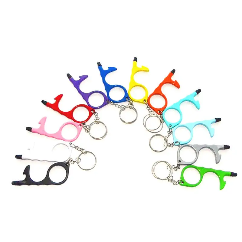 Anti Touch Door Opener Non Contact Safety Door Opener Handle Tool Keychain Self Defense Supplier