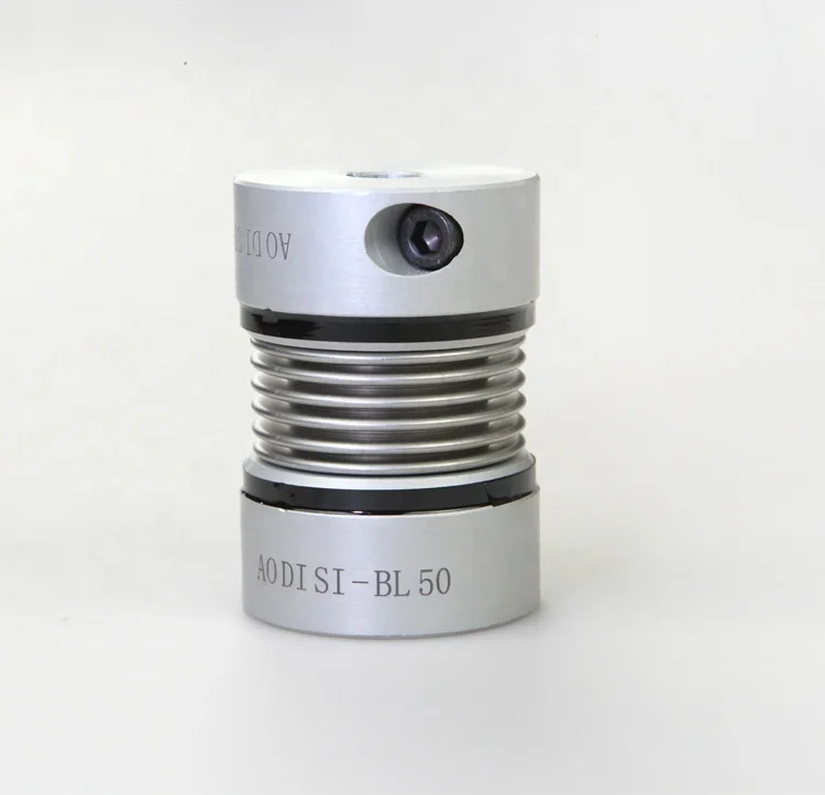 Aodisi  BI set screw type similar to BWC BWLC type Aluminum Alloy micro Bellow flexible coupling