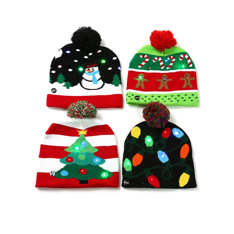 Высокое качество, вязаная шапка бини с наушниками с подсветкой Led свет рождества шляпа 2021 горячая Распродажа 11 видов стилей на выбор