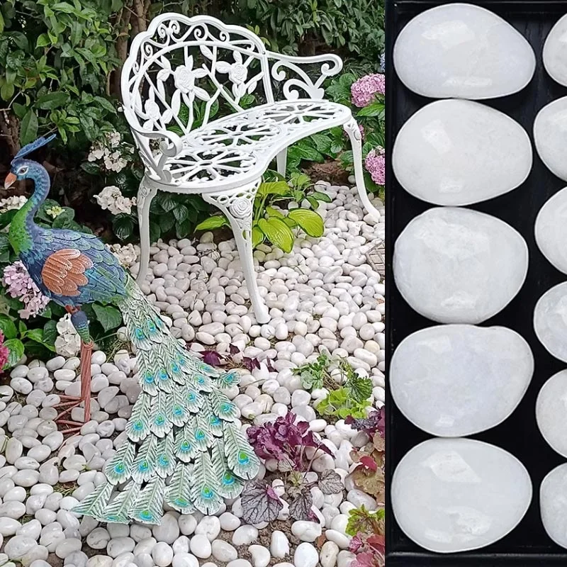 Factory Wholesale Mixed Natural Small Polished River Pebbles Stone Rocks Resin Bond Gravel Garden Glow Stones With Cheap Price