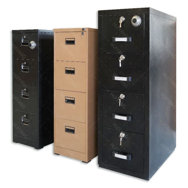 2 hour Fire resistant 4 drawer fire proof filing cabinet vertical file cabinet fireproof drawer cabinet