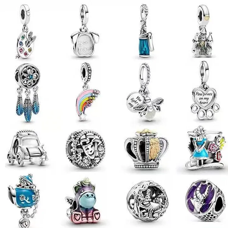 
Alice in Wonderland New Charm S925 Silver fit for Pandora Pendant Charm 