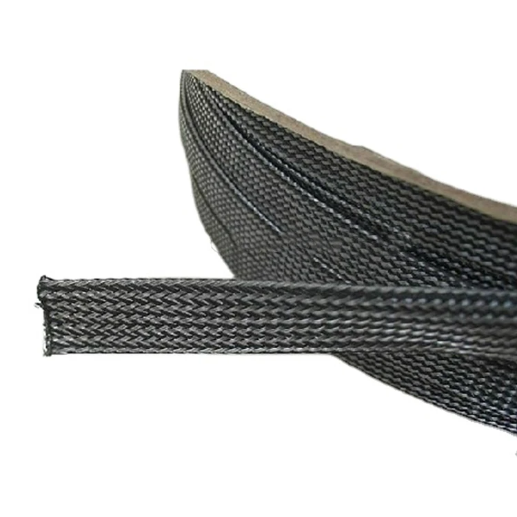 Heat resistant pc rubber auto wire lot sheathing pet expandable braided cable sleeve