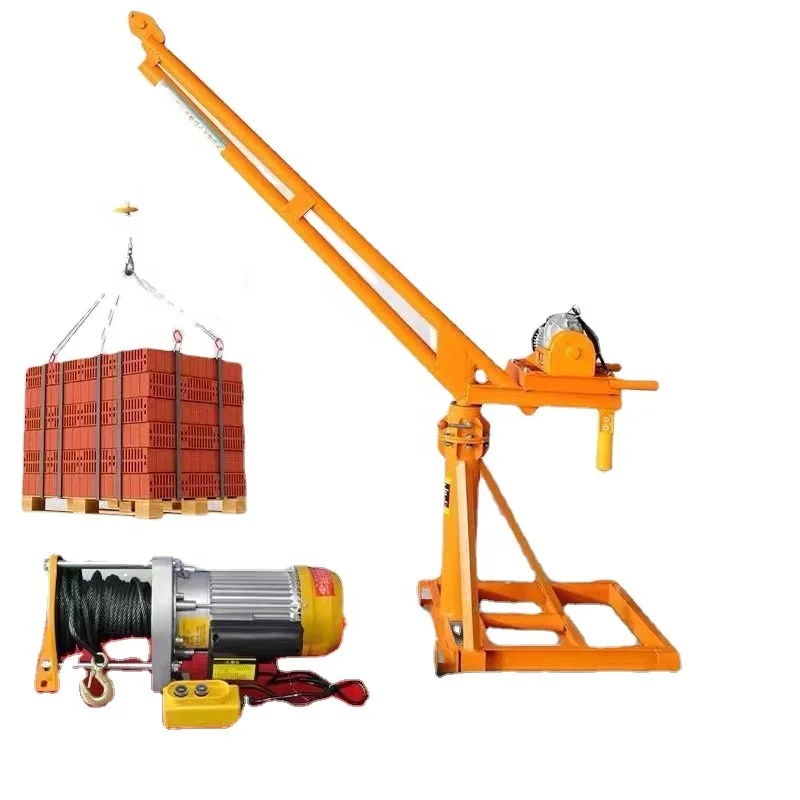 200kg Mini construction cranes 500kg monkey lift mini crane 500kg 1000kg 2000kg