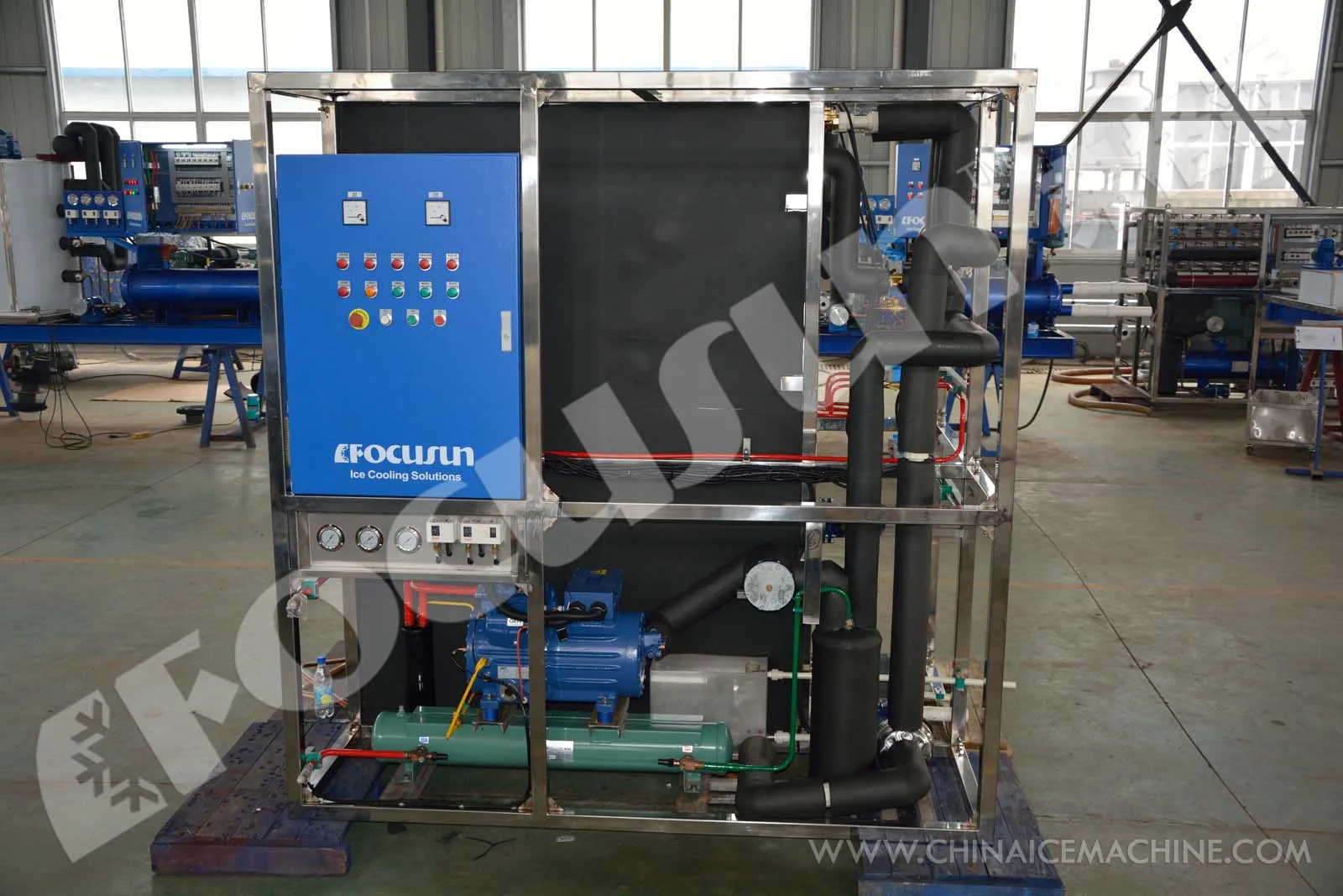 Auto ice maker 2T industrial ice machine for sale plate ice machine