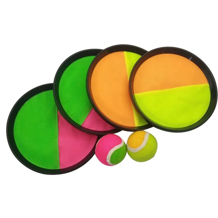 Self Stick Paddle Toss and Catch Ball Game Set
