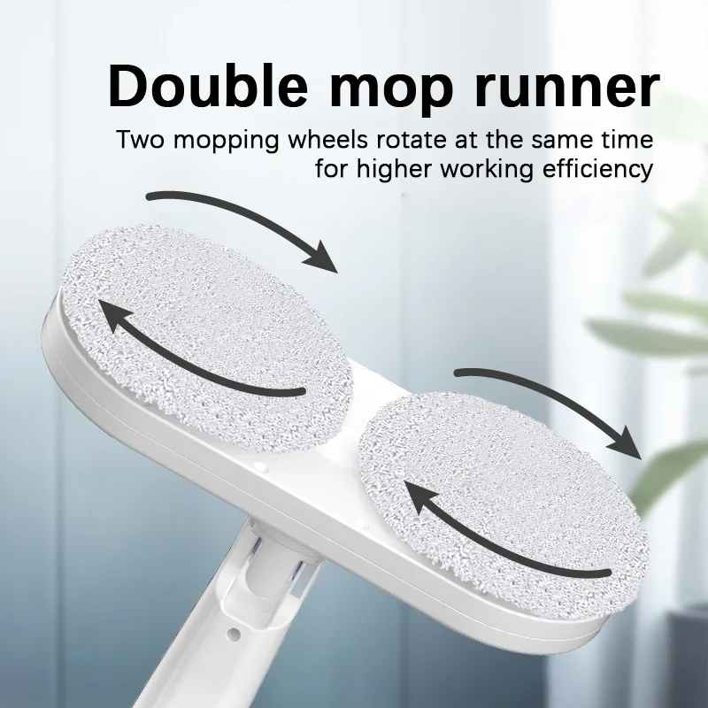 Multifunctional household wet and dry lazy electric  mop with water spray high-speed rotation cleaning smart electric mop