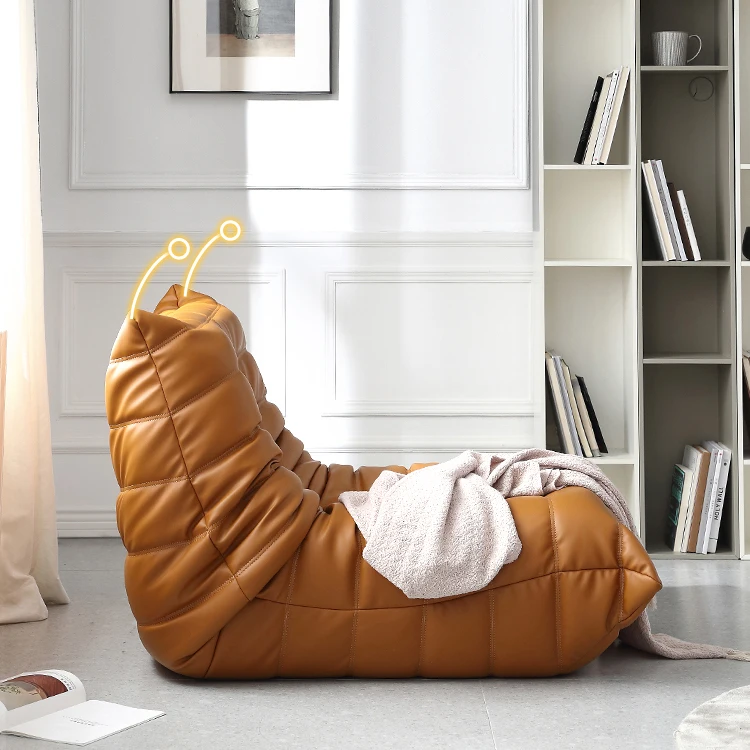 Comfortable Lounge Sofa Recliner Lazy Couch Folding Chair Cushion Fabric Portable Floor Sofas Chair