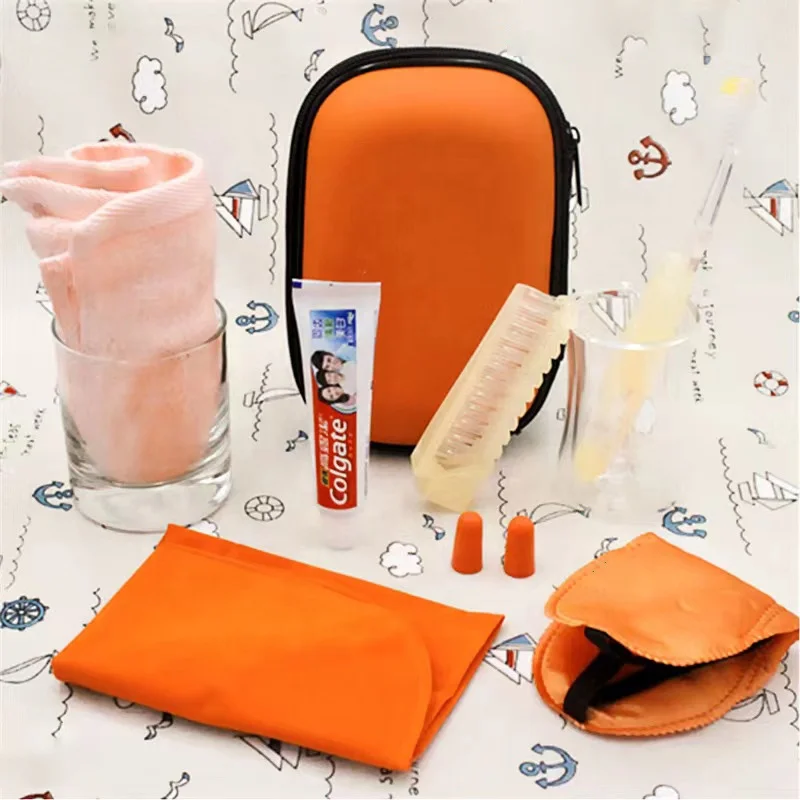 High Quality Airplane Airline Travel Amenity Kit 5 Star Airline Overnight Kit For Travel