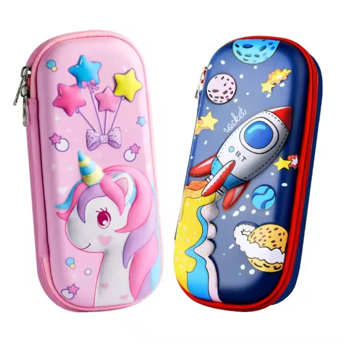 2024 Kawaii 3D Carton Hard Shell School Pencil Case Cute Stationery for Girls
