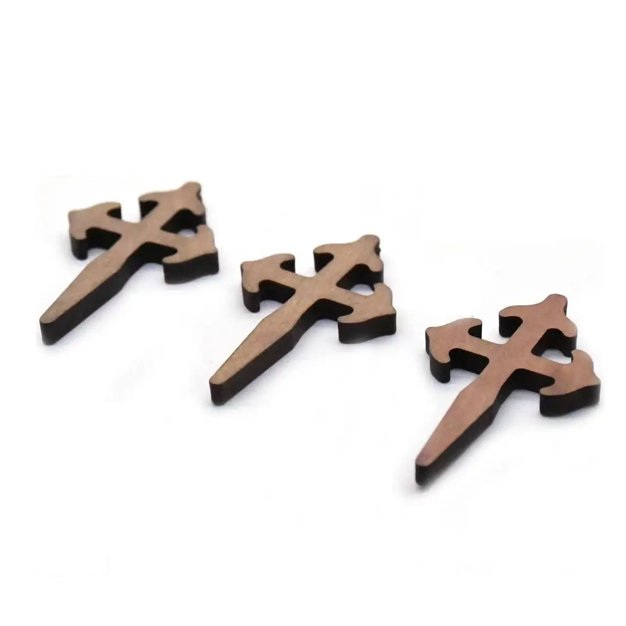 5.3*3.3cm holy church christian mini wooden cross charms pendant necklace diy jewelry accessories wood crafts gift religious