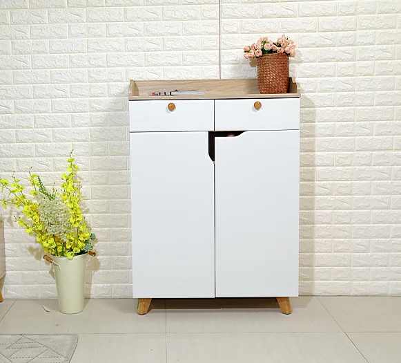 Modern luxury simple wooden shoe Rrack storage cabinet