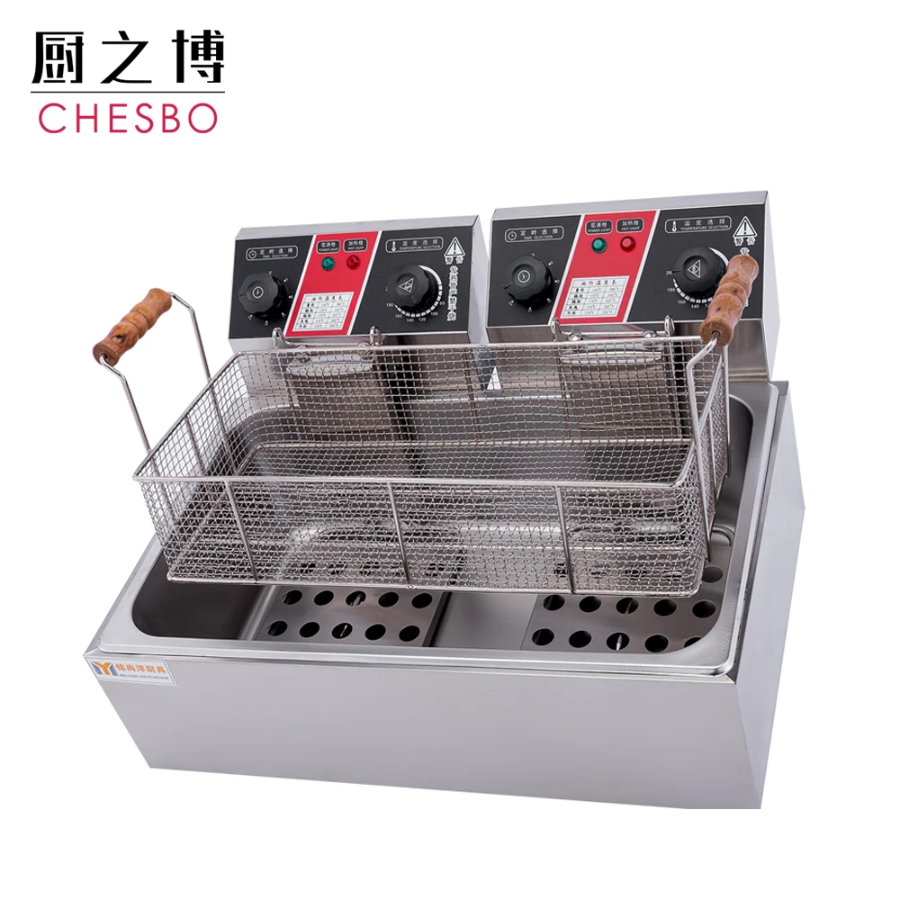 High Capacity 22L Industrial Fast Food  Electric Pressure Deep Fryer French Fries Machine