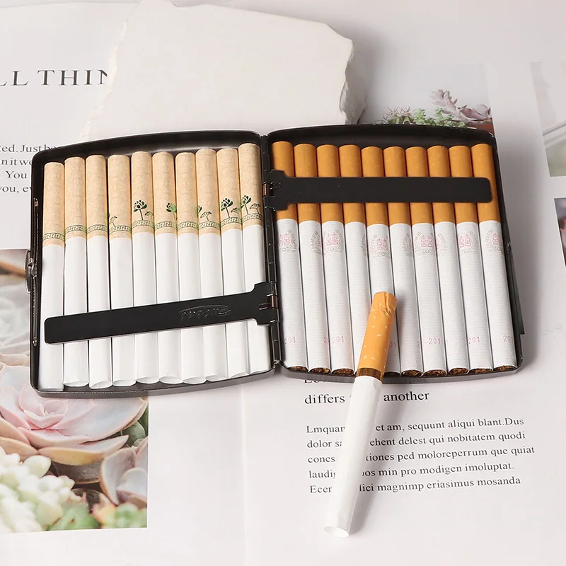 FuTeng Wholesale Waterproof Cigarette Case Pocket Cigarette Box Custom Logo Metal Storage Tobacco Box Smoking Accessories