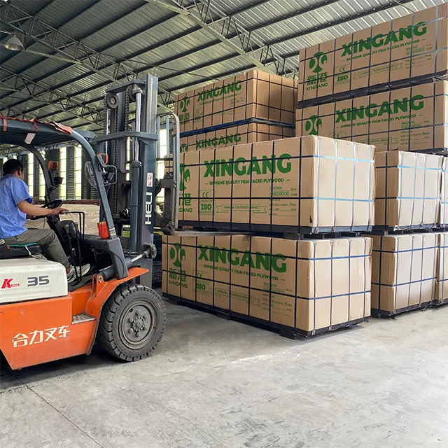 18mm Poplar/Eucalyptus Core Film Faced Plywood for executing concrete