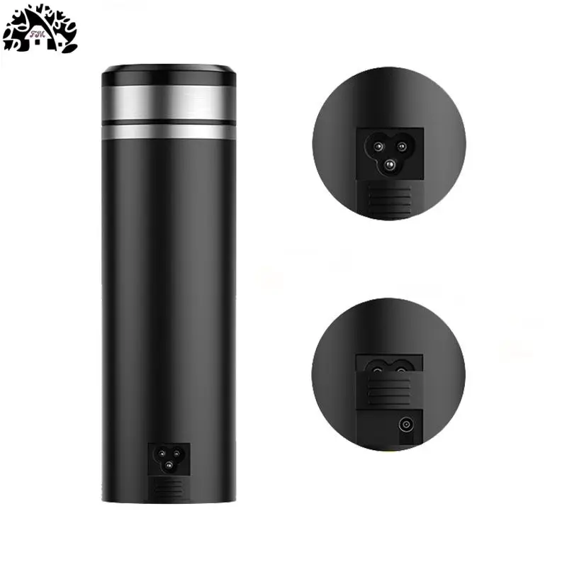 400ml Portable Electric Kettle Travel Boiling Water Cup Smart Heating Cup Temperature Control Kettle With Digital Display 220V