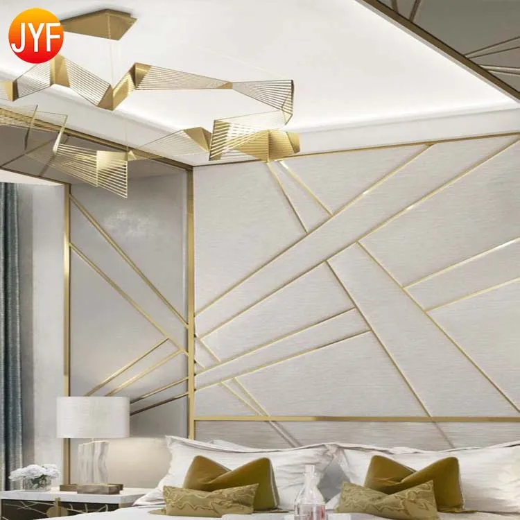 
ZB21402 Good Quality Metal Trim Strip Decorative Stainless Steel Traditional Chinese Wall Decor 