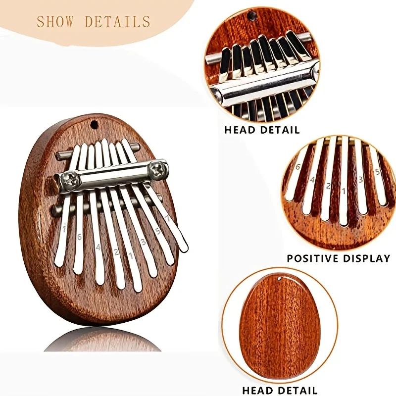 Mini thumb piano Kalimba 8 tone cute 8 keys portable musical instrument