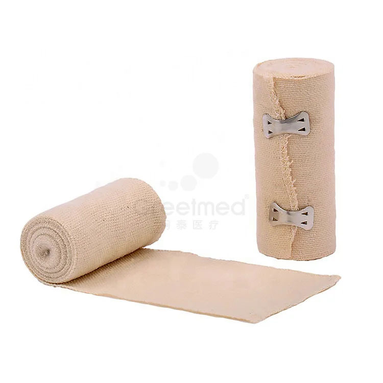 Best Selling 10cm Medical Cotton Roll Wrap Crepe Plain Self Adhesive Cohesive Elastic Bandage