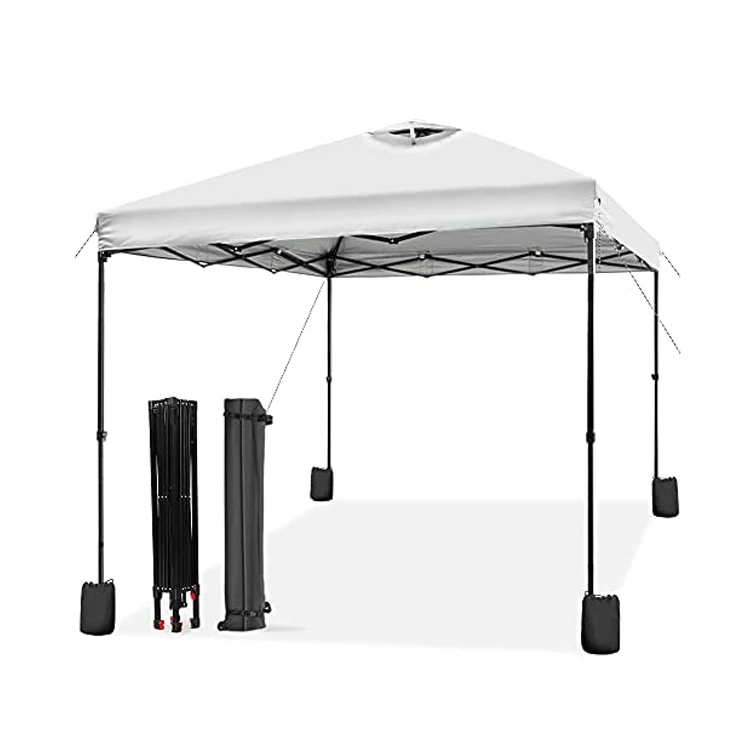 UPF 50 + 10x10 футов выдвижная палатка с вентиляционным отверстием песочные мешки прямые крепления из ткани Оксфорд