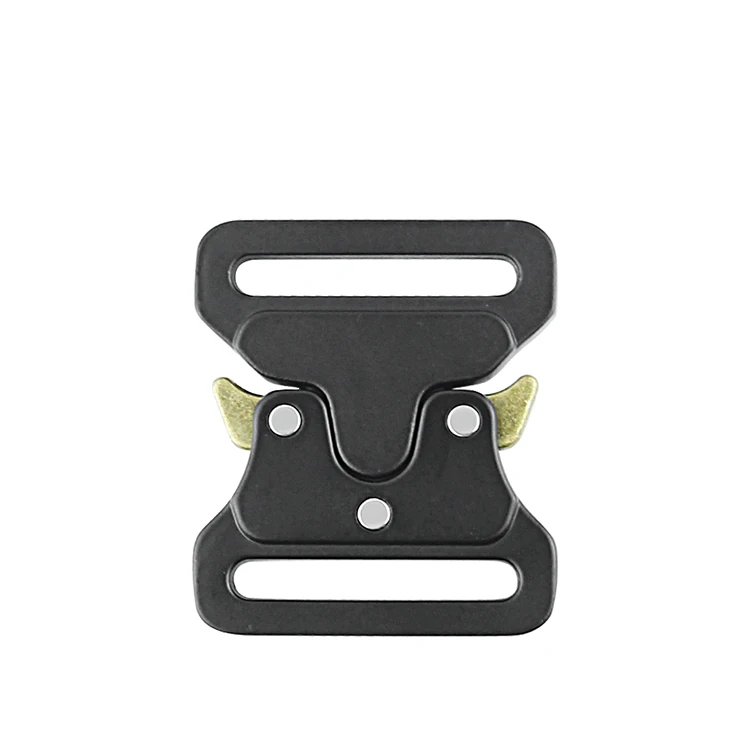 33mm Custom Logo Fashion Quick Release Outdoor Bag Pet Cloth Collar Accessories Tactical Belt Metal Buckle