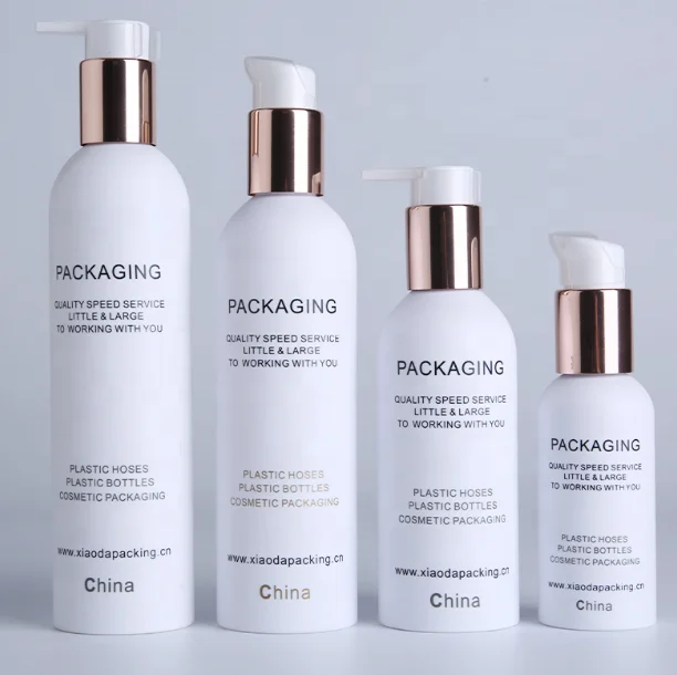 Free sample pet raw material round plastic sprayer lotion pet cosmetic containers bottle