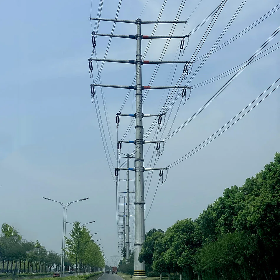 Electrical Equipements Suppliers Power Transmission Line Angle Tower Pole 110kv 132kv 230kv 380kv 400kv 550kv