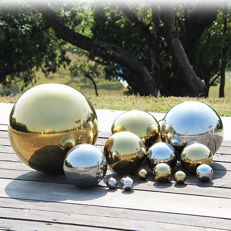 Hot Selling Golden Plated Hot Selling High Quality Stainless Steel Decoration Balls Mirror Polishing Hollow Ball