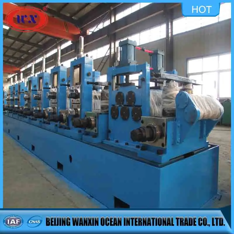 High Frequency Carbon steel material tube making machine iron pipe production line