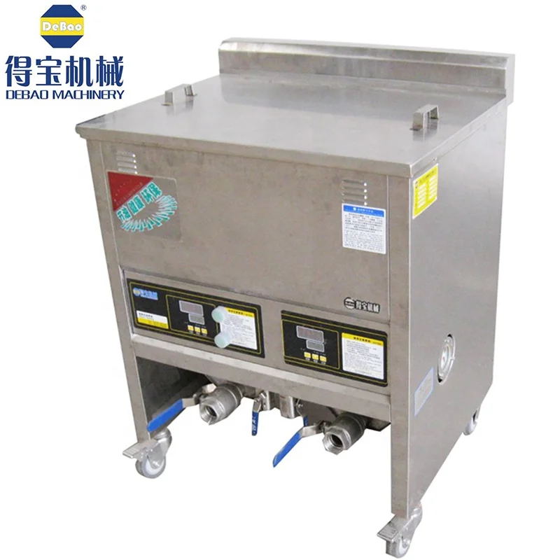DBD2/4 Commercial electric100% quality Deep Fryer Stainless Steel double Tank French Fries frier oil and water frying equipment